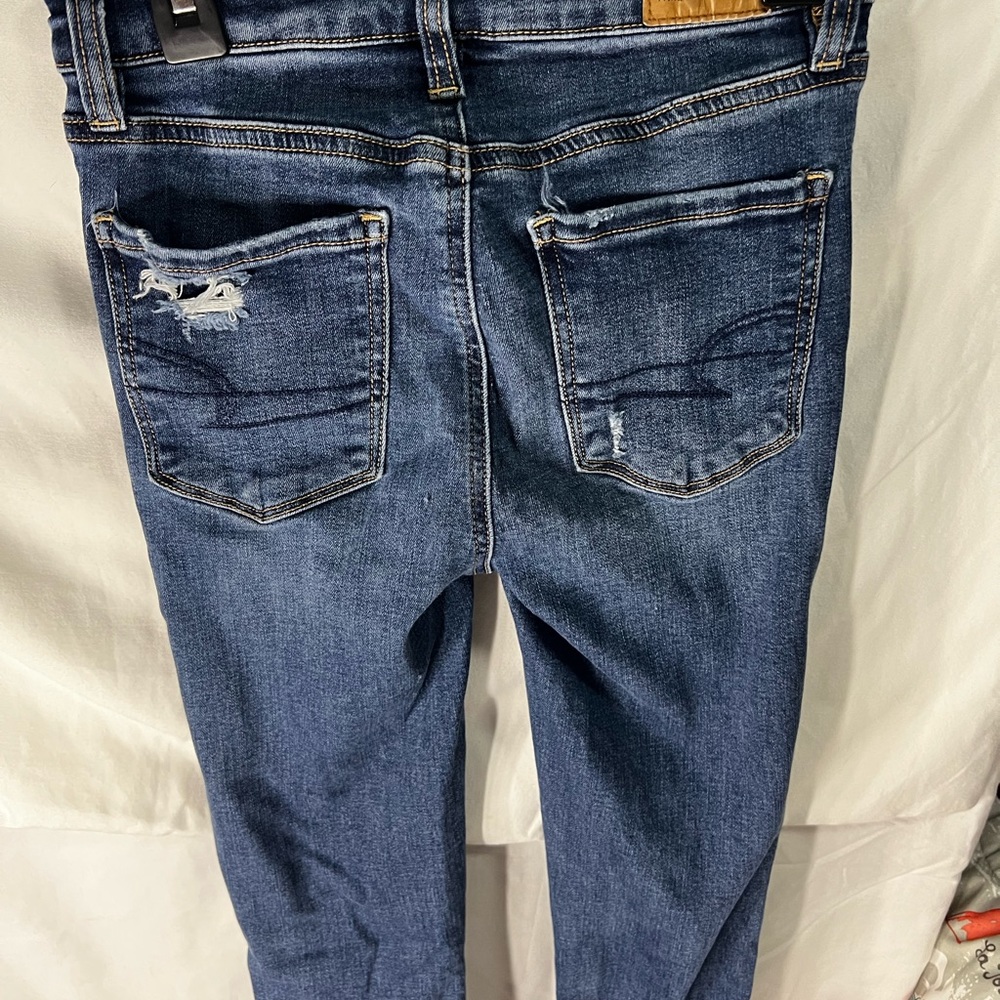 American Eagle next level stretch super hi rise jegging size 000 - Picture 4 of 7